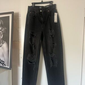 BDG urban outfitters jeans high rise baggy ripped sz 27 NWT